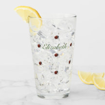 Cute Ladybug mönster med Namn