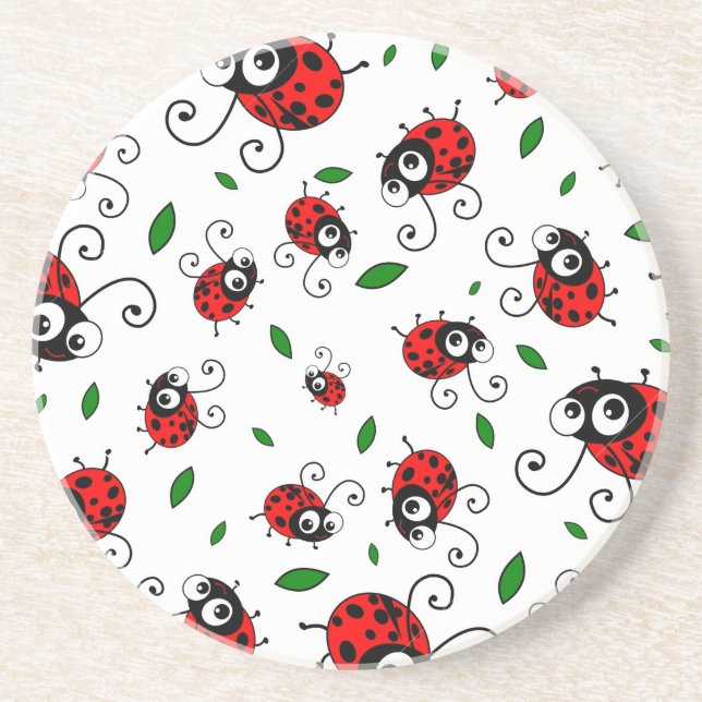 Cute ladybug mönster underlägg (Framsidan)