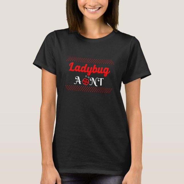 Cute Ladybug Moster för Ladybug Älskare T Shirt (Framsida)