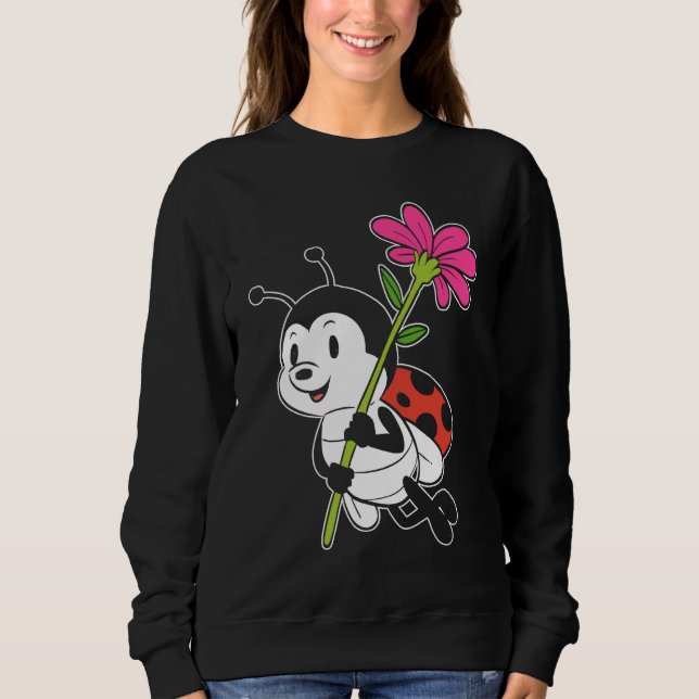 Cute Ladybug Nature T Shirt (Framsida)