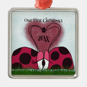 Cute Ladybug par Julgransprydnad Metall