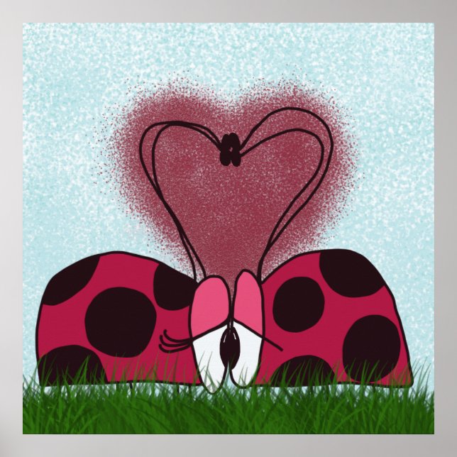 Cute Ladybug par Poster (Framsidan)