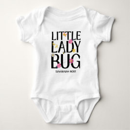 Cute Ladybug Pink Girl Baby Shower T Shirt