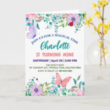 Cute Ladybug Polka-blommigten Flower Birthday namn