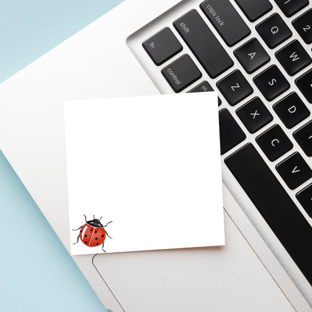 Cute Ladybug Post-it Block (Skapare uppladdad)
