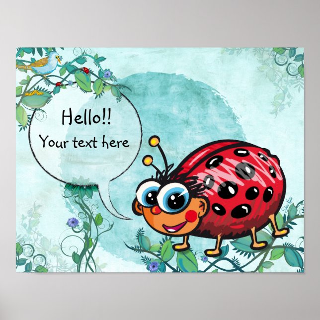 Cute LadyBug Poster (Framsidan)