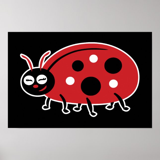 Cute Ladybug Poster (Framsidan)