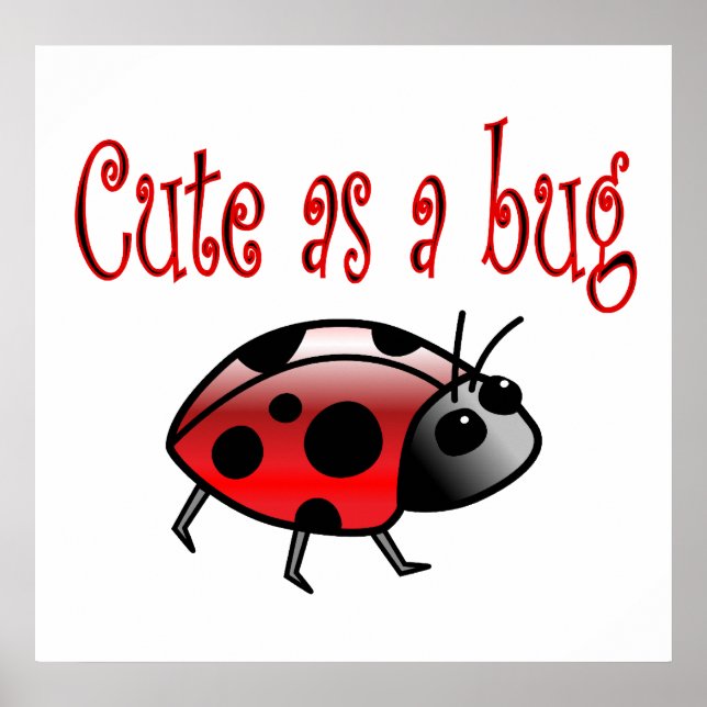 Cute Ladybug Poster (Framsidan)
