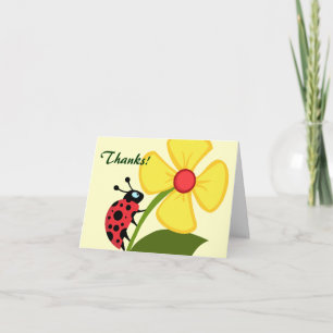 Cute Ladybug - tackkort