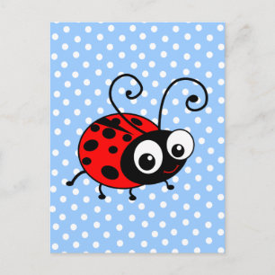 Cute Ladybug Vykort