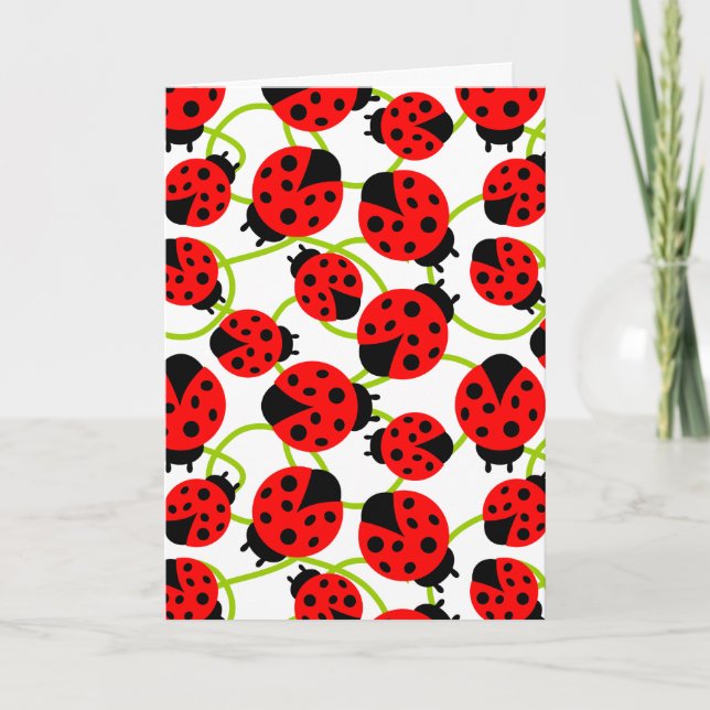 Cute Ladybugs Kort (Framsida)