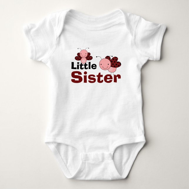 Cute Ladybugs Little Sister Tee (Framsida)