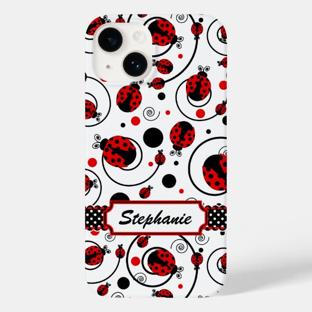 Cute Ladybugs och Swirls Namn (Baksida)