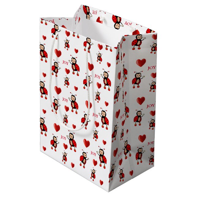 Cute Ladybugs på White (Baksidan Vinklad)