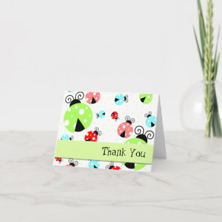 Cute Ladybugs tackkort