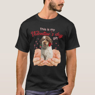 Cute Lagotto Romagnolo Det här är min hjärtans dag T Shirt
