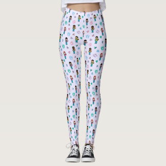 Cute Läkare och sjuksköterskor med nyfödda Leggings