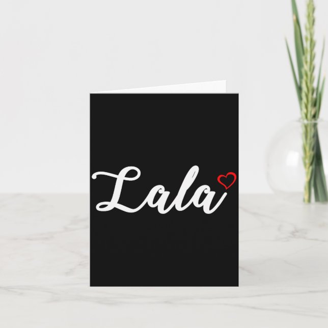 Cute Lala Lover Gift For Women Grandma Christmas  Kort (Framsida)