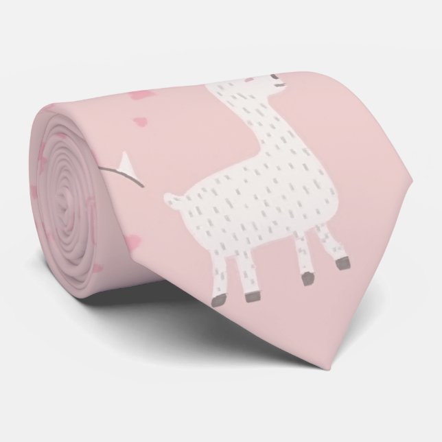 Cute Lama sömlös Slips (Rullad)