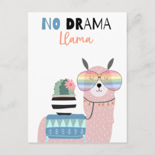 Cute Lama-vykort Vykort