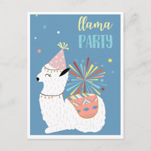 Cute Lama-vykort Vykort