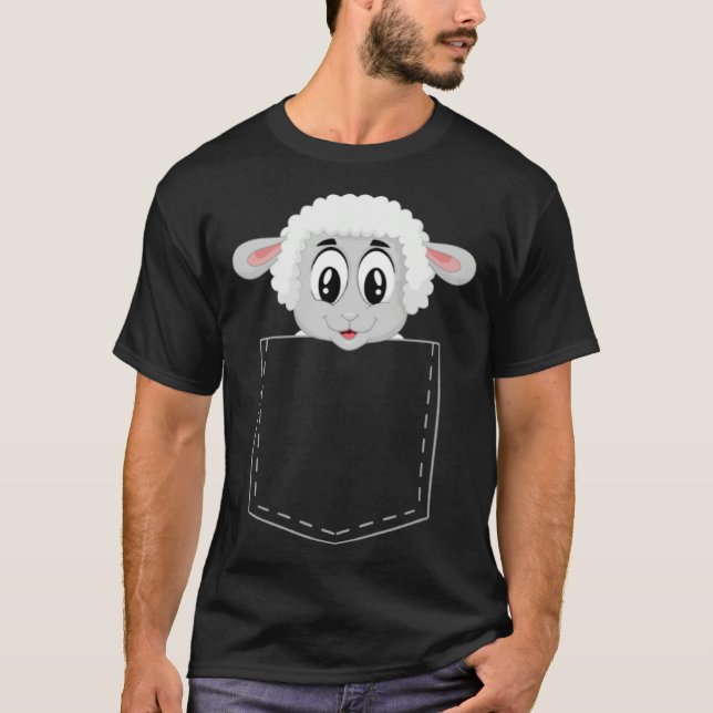 Cute lamb  for children sheep  boys and girls t shirt (Framsida)