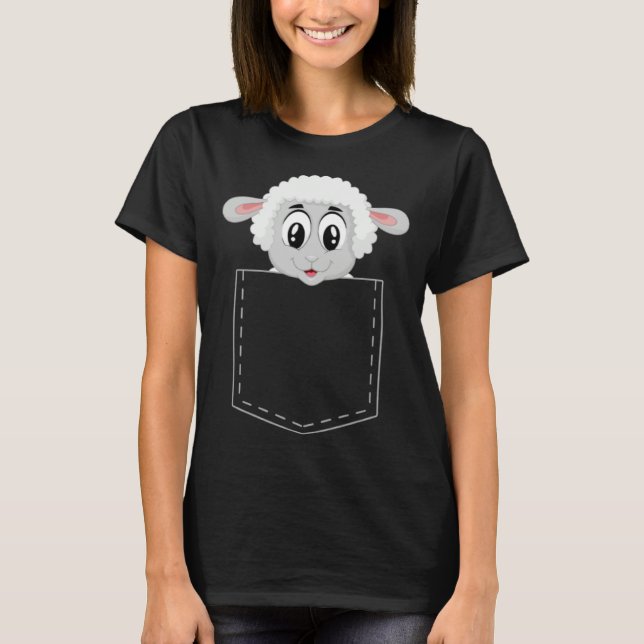 Cute lamb  for children sheep  boys and girls t shirt (Framsida)