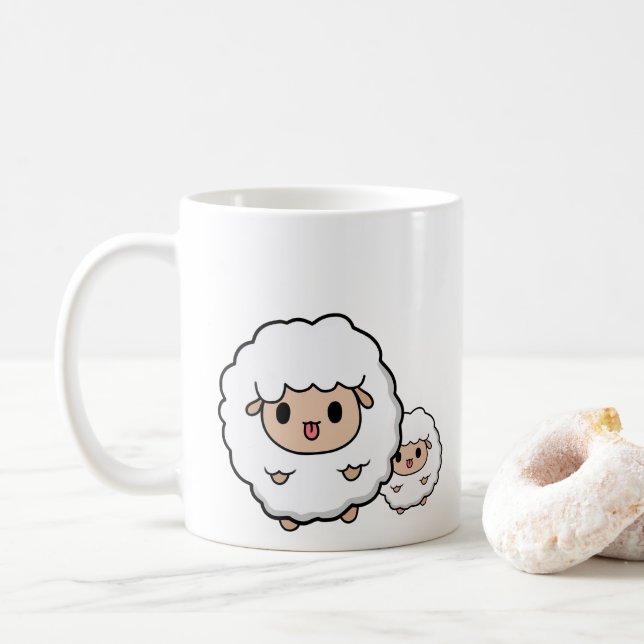 Cute Lamb Kaffemugg (Med munk)