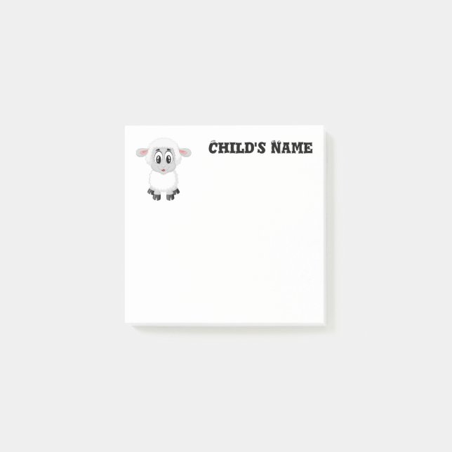 Cute Lamb Post-it Block (Framsida)