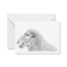 Cute Lamm Note Card