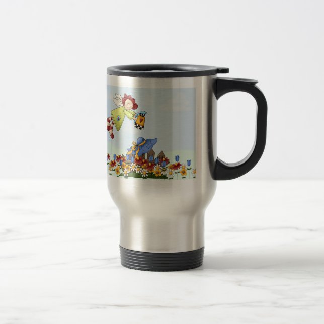 Cute Land Angel Watering Flowers Resemugg (Höger)