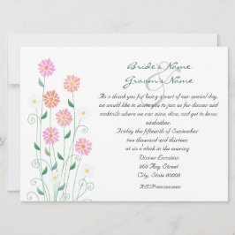 Cute Land Daisy Rehearsal Middag Inbjudningar