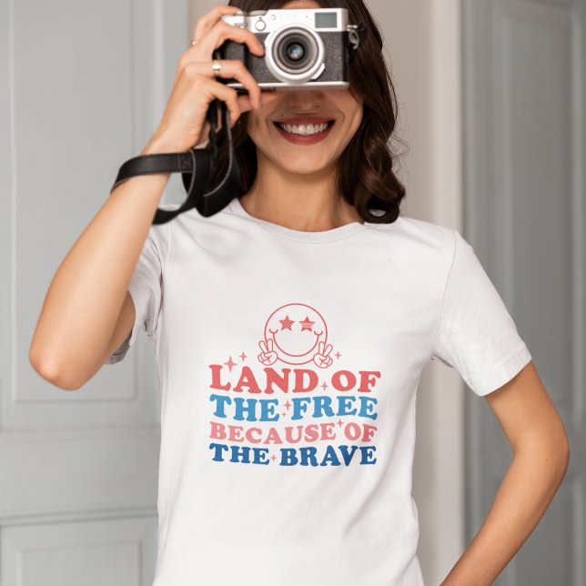 Cute Land den fria 4 juli Independence day T Shirt (Skapare uppladdad)