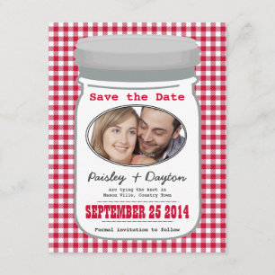 Cute Land Gingham Mason Burk Spara datum Datumet