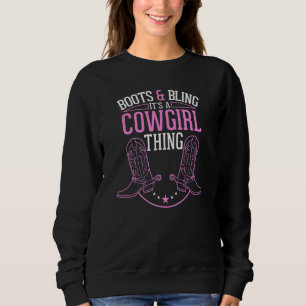 Cute Land Girl Boots Bling Det är en Cowgirl Sak T Shirt