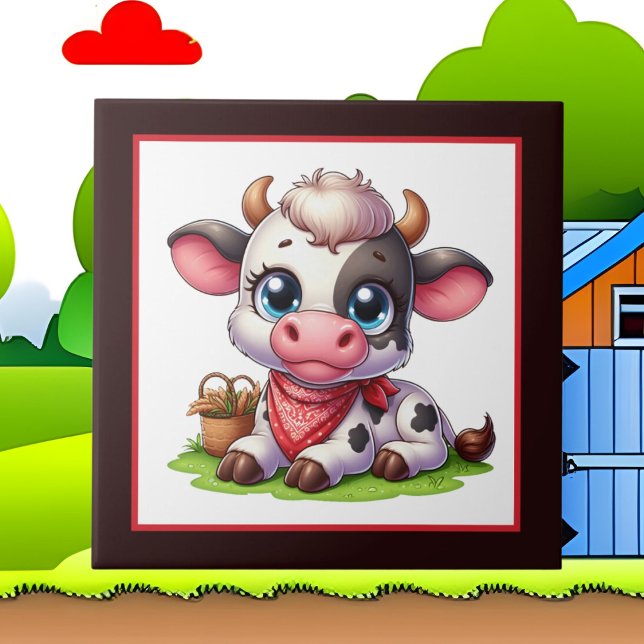 Cute Land ko älskare Kakelplatta (Skapare uppladdad)