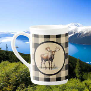 Cute Land moose älskare Benporslin Mugg