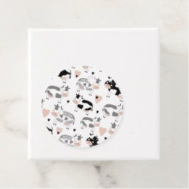 Cute Land-odlingskon Gåvor Etiketter