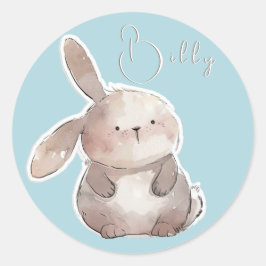 Cute lapin 2, personnalisé runt klistermärke