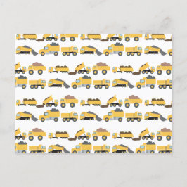 Cute Lastbil Construction Lastbilar Helg Vykort