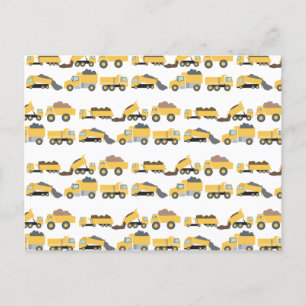 Cute Lastbil Construction Lastbilar Helg Vykort