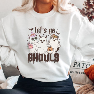 Cute Låt oss Go Ghouls Halloween Sweatshirt T Shirt