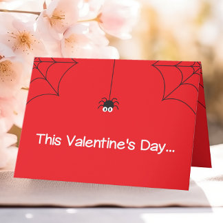 Cute Låt oss ut Valentine Spiders Helgkort