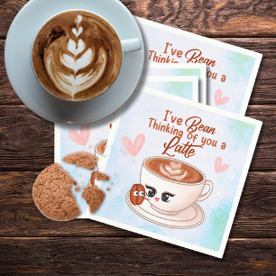 Cute Latte-Pappersservett Pappersservett