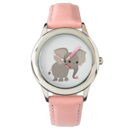 Cute Laughing Tecknad Elephant Watch Armbandsur