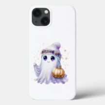 Cute Lavendar Lila Ghost Halloween Spooky Bougie