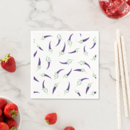 Cute Lavender blommor Firande Napkins Pappersservett