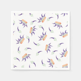 Cute Lavender blommor Firande Pappersservett