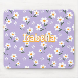 Cute Lavender Daisy Mouse Pad for Spring Musmatta