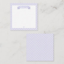 Cute Lavender Gingham Mönster Tack